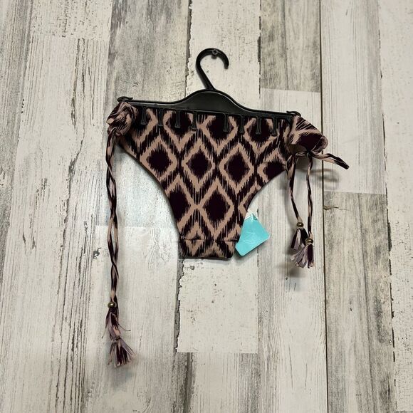 H&M Ikat Print Bikini Bottoms with Side Tie Tassels – Size S - Picture 2 of 4